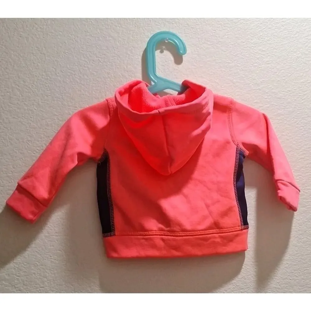 Body Glove Jacket 3/6M Hoodie Long Sleeve Fleece Hot Pink Zip up Jacket